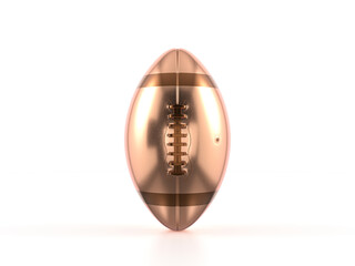 Bronze american football ball