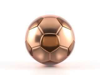 Bronze soccer ball