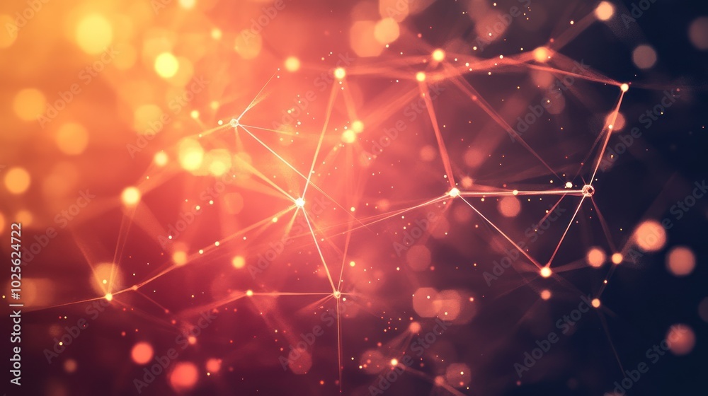 Poster a data network background featuring interconnected nodes and lines of data, representing the flow of