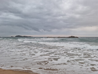 This is Sampo Beach in Gangwon-do, South Korea.