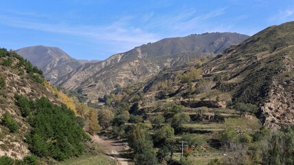 view of the mountains