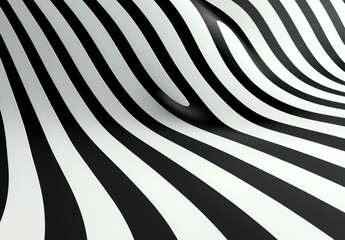 Obraz premium abstract black and white striped pattern background