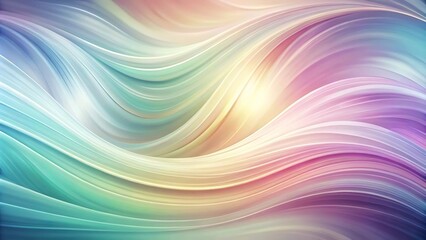Obraz premium elegant swirling waves in soft pastel colors
