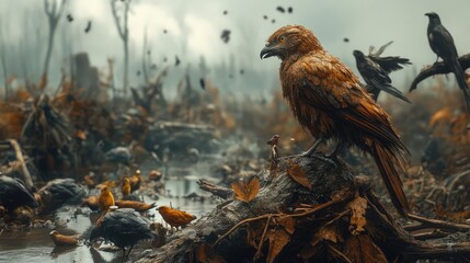 A wildlife rescue team, saving animals affected by pollution or deforestation