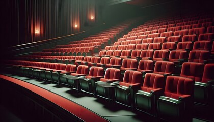  Empty auditorium with close seats