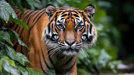 Fototapeta premium Majestic tiger in the jungle