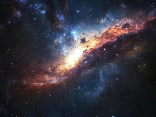 Cosmic Tapestry: A Starry Symphony of Color and Light