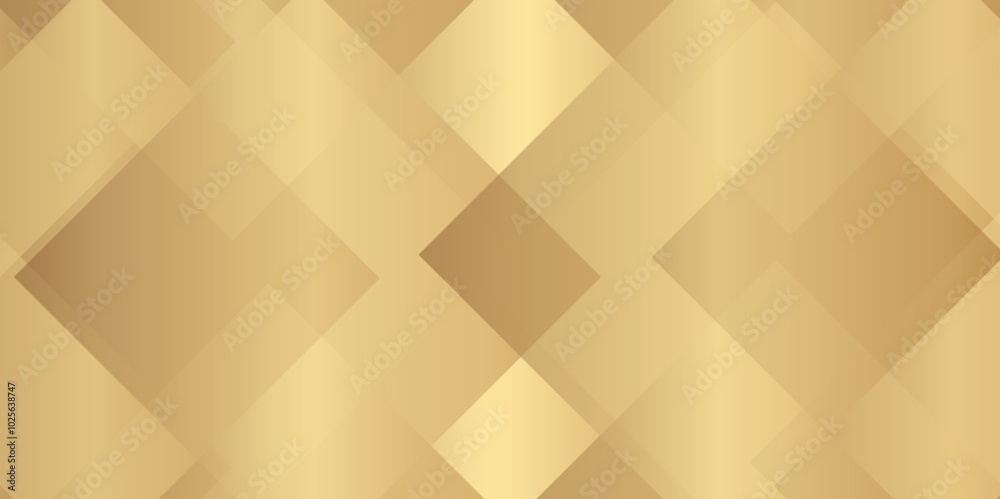 Poster abstract modern golden color pattern geometric luxury gradient line background random square shape d