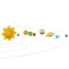 3d solar system icon