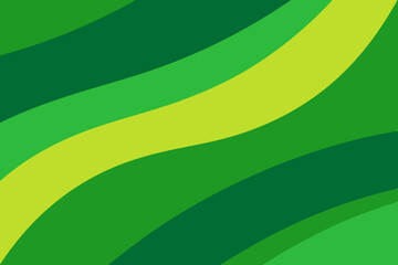 Vibrant Green and Yellow Wavy Pattern Design - Abstract Background Vector Illustration for Graphic Art and Creative Projects

