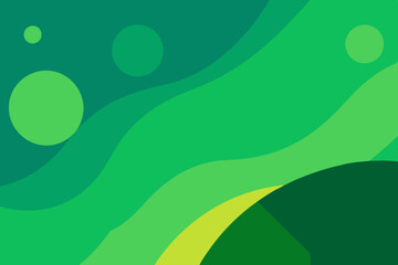 Vibrant Green and Yellow Wavy Pattern Design - Abstract Background Vector Illustration for Graphic Art and Creative Projects

