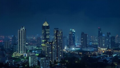 Fototapeta premium The city buzzes with activity and movement. 