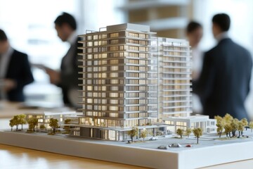 Modern Architecture: A Detailed Model of a Contemporary Apartment Building