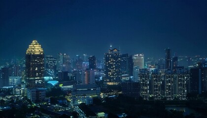 Fototapeta premium The beauty of the cityscape is breathtaking. 