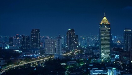 Fototapeta premium Enchanting landscapes illuminated by twilight.