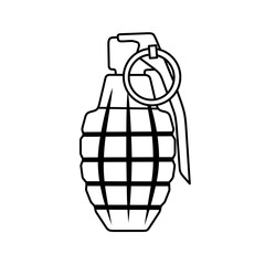 hand grenade vector