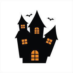 Simple Haunted House Design for Halloween Night