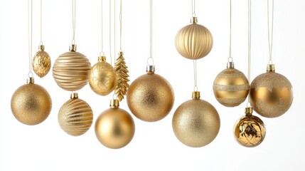 The Golden Christmas Ornament Collection