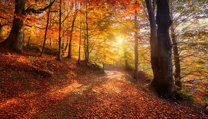 Gentle breezes send leaves swirling through the air.  