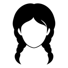 Trendy Hairstyle Evolution Icon Vector Artwork Illustration Design for Girls Fashion

