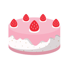 Delicious Birthday Cake with Colorful Frosting and Candles