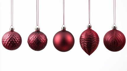 The Red Holiday Ornaments