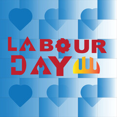 Labor Happy Day. Creative logo concept.