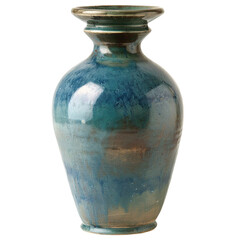 blue vase isolated on white