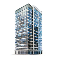 modern office building with sky