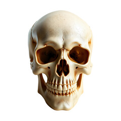 Fototapeta premium A human skull isolated on a transparent background