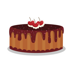 Decadent Chocolate Birthday Cake with Elegant Toppings