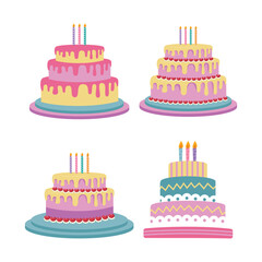 Assorted Delicious Birthday Cakes for Special Celebrations