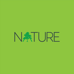 green nature logo design