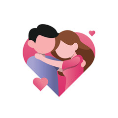 Valentine’s Day Flat Design for Romantic Couples