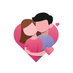 Valentine’s Day Flat Design for Romantic Couples
