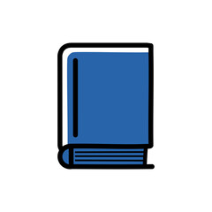 Book icon. Book symbol. Education sign. Flat design style.