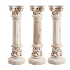 Obraz premium antique column isolated on white