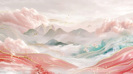 china mountain painting