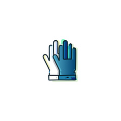 Gloves vector icon. Construction related vector icon.