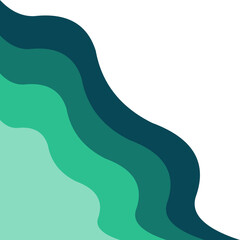 Abstract Papercut Corner