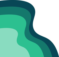 Abstract Papercut Corner