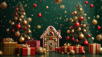 The Gingerbread House Display