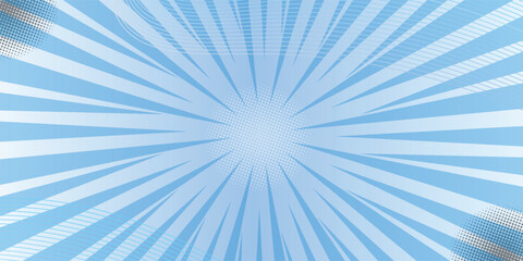 Abstract light blue composition with flowing shapes.