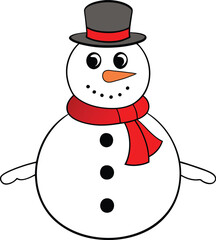 Merry christmas santa cheerful cartoon face vector illustration