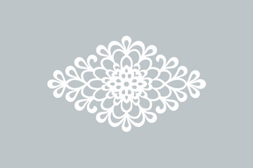 Elegant Floral Lace Pattern Vector Art Fashion Design