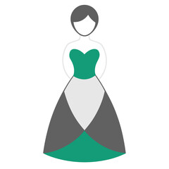 Girls fashion dress vector artwork illustration design