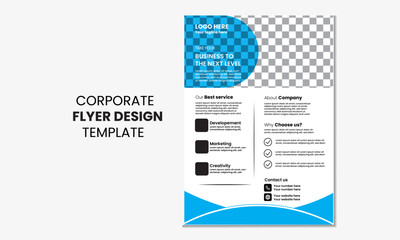 Creative business flyer template, corporate flyer design, business brochure flyer design a4 template.