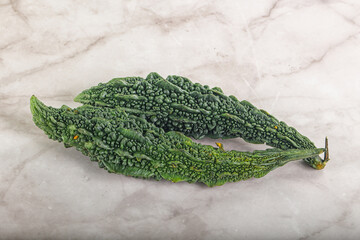 Raw green exotic Bitter melon