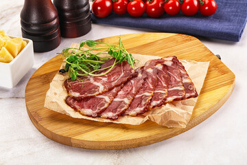 Italian pork sausage - prosciutto crudo