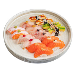 tasty sushi on  the plate